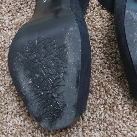 C&A Peep Toe Sling Back Heels - Picture 3 of 5